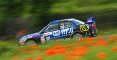 Rajd Rzeszowski - Melicharek Mitsubishi Lancer WRC najszybszy na testowym